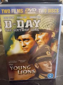 D-Day The Sixth of June & The Young Lions DVD Set Collection War Movies Marlon Brando