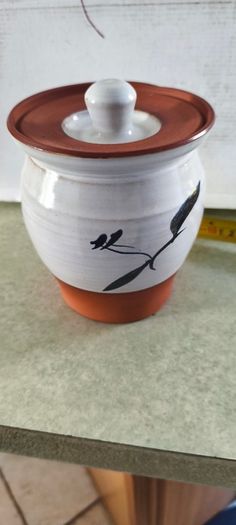 Medium Storage Pottery Pot and lid.