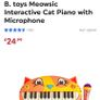B. toys Meowsic Interactive Cat Piano with Microphone/ musical toy /  Building blocks / Image 2