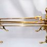 Large heavy solid brass companion set Image 2