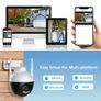 Reletech 5MP Surveillance Camera Outdoor WiFi 2-way Audio IP66 Waterproof Color Night Vision With 360 PTZ, Security Cameras For Home Surveillance Floodlight & Alarm Image 3