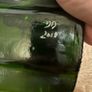 Flattened Melted Green Glass Bottle / Platter/ Board Image 4