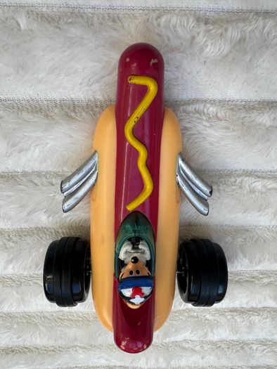 Disney Store Mickey Mouse Racers Disney The Roadster Racers Mickey's Hot Diggity Dogster Ricercar Racer Racing Hotdog approx. 11.5 cm length Used Please see photos