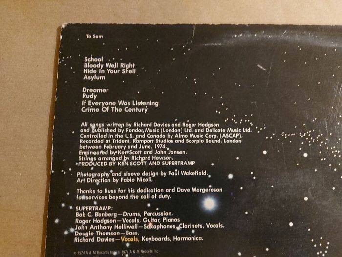 Supertramp - Crime Of The Century - Vinyl Record + Hundreds More