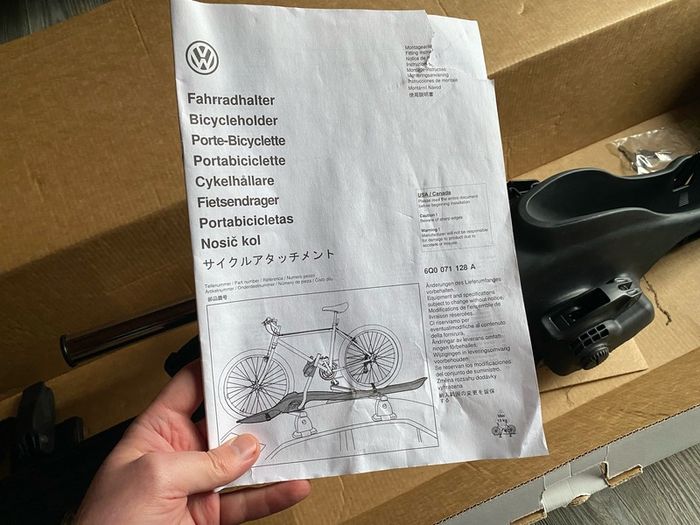 Original Volkswagen Bicycleholder Bike Rack City Crash