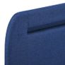 Bed Frame with LED Blue Fabric 135x190 cm Image 6