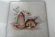 Hand made vintage style tile teapot stand