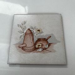 Hand made vintage style tile teapot stand
