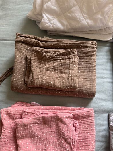Baby bedlinen Muslin & Cotton + free contactless thermometers