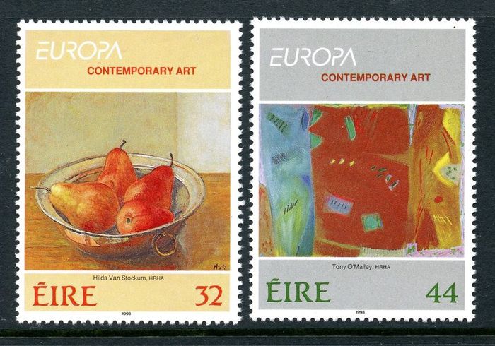 Ireland 1993 - Scott 895-896 Europa:Contemporary Art - Mint Never Hinged
