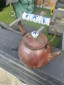 small copper kettle