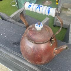 small copper kettle
