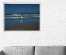 Solitary Surfer - fine art photography framed