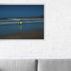 Solitary Surfer - fine art photography framed