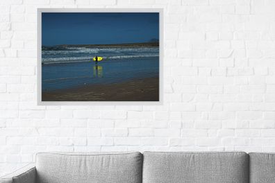 Solitary Surfer - fine art photography framed