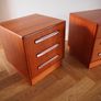 Delivery Available G Plan Fresco Teak Bedside Cabinets Chests Of Drawers Mid Century Vintage Retro Pair Image 2