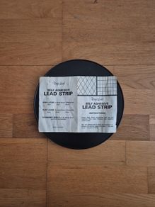 Lead strip for glass work