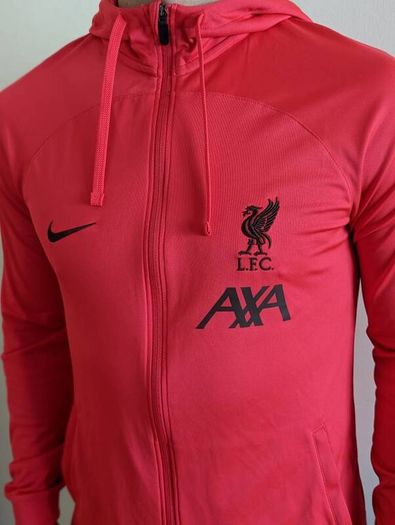 hooded men , Original Liverpool Strike Tracksuit With Hood - Red MEN jacket M hoodie
