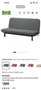 3- seater sofa bed