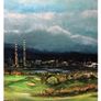 Bull Island View of Poolbeg, A6 framed print by artist Helen Mathews Image 2