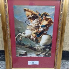 Large Vintage Picture "Napoleon Crossing The Alps"