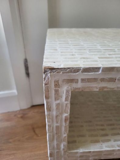 white coffee table