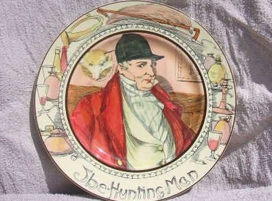 THE HUNTING MAN (D.6282) - a vintage Royal Doulton collector's plate (c.1950's). Excellent condition. PRICE REDUCED