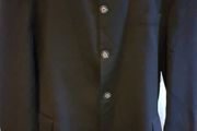 Size 42 Black Collarless Jacket
