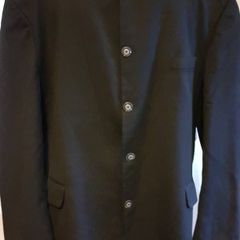 Size 42 Black Collarless Jacket
