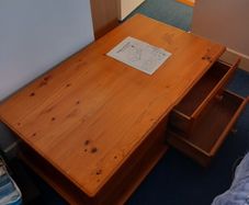 Pinewood storage chest