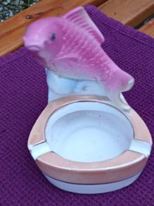 Vintage Koi Carp Ashtray