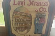 Levi Strauss advertising wooden 3d sign