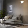 IKEA HEKTOGRAM Floor Lamp | Silver & White Image 5