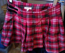 Girls check skirt