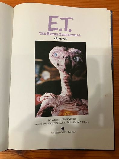 'E.T. The Extra-Terrestrial' storybook
