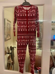 Dunnes Xmas fairisle onesie all in one pjs