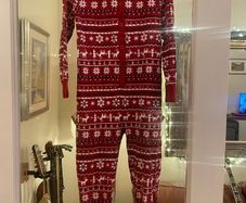 Dunnes Xmas fairisle onesie all in one pjs