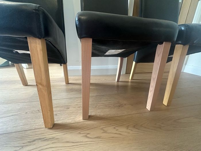 Black dining chairs