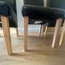 Black dining chairs Image 4