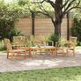 Garden Sofa Set Natural Solid teak wood Image 3
