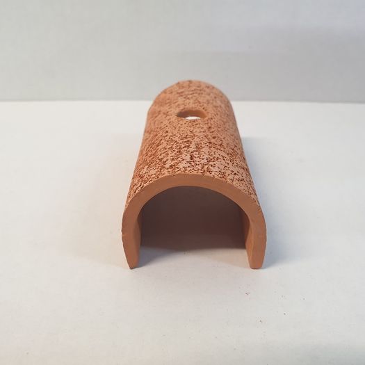 Brick ceramic tunnel with a hole for plants 10x5x4cm