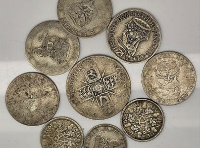 Great Britain Silver Coin Lot