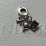 Pandora Airplane, Globe & Suitcase Dangle Charm-like new Image 4