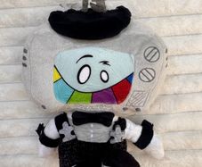 Mr Puzzles Plush Smg4 Game Approx. 25 cm. Used Head is too loose (Falling back or down) Please see photos