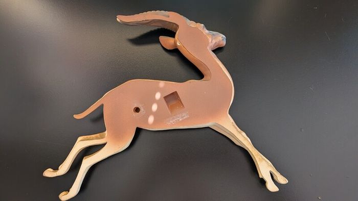 Rare Bossons Fraser Art Leaping Gazelle Wall Plaque 1970s Vintage