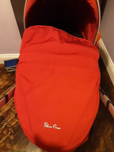 Red silver cross pram/buggy immaculate condition