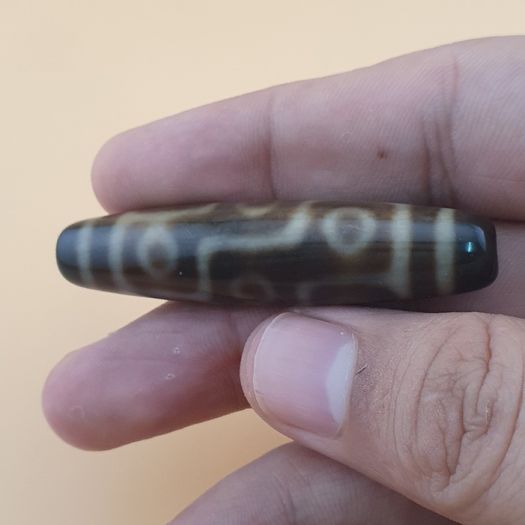 Himalayan 9 Eyes Tibetan Agate Dzi Bead Amulet Pendant