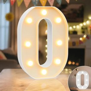 Light Up Marquee Numbers Sign Cool & Warm Light up Numbers for 0th Birthday Decorations, LED Number Lights for Wedding Anniversary Grad Home Bedroom Table Wall Party Decor, Number 0 .....