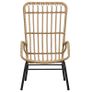 Garden Chair Poly Rattan Light Brown Image 7