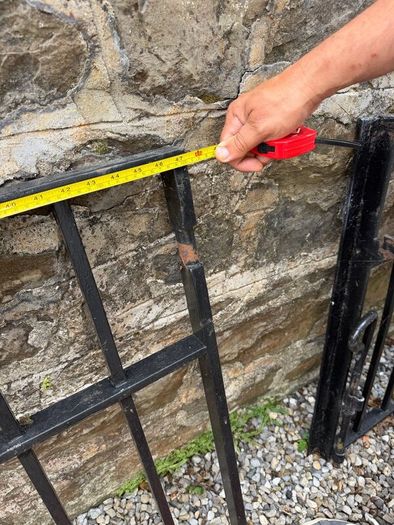 Wrought iron entrance gates made by Kennan & Son